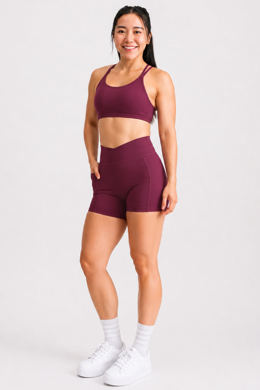 Define Sports Bra Cherry Cola
