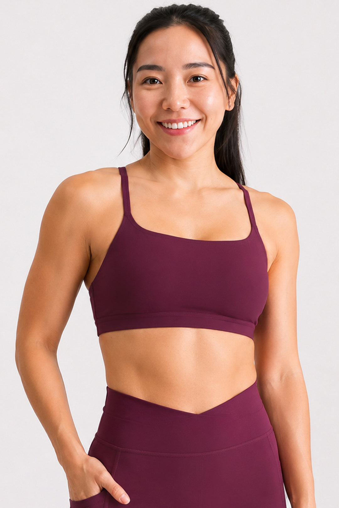 Dream Sports Bra Cherry Cola