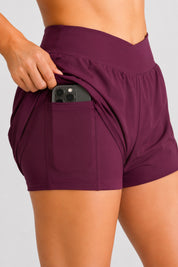 Major Training Shorts Cherry Cola
