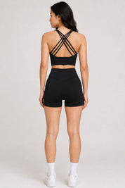 Ripple Long Line Sports Bra Classic Black 7