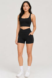 Ripple Long Line Sports Bra Classic Black 8