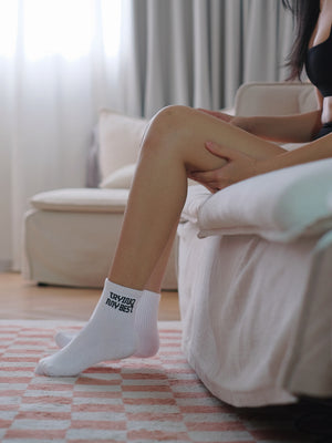 Trying My Best Crew Socks